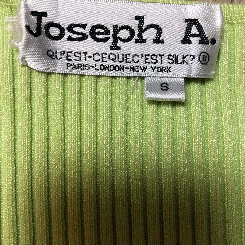 Bright Green V Neck Ruffle Ribbed Long Sleeve! - Picture 4 of 5